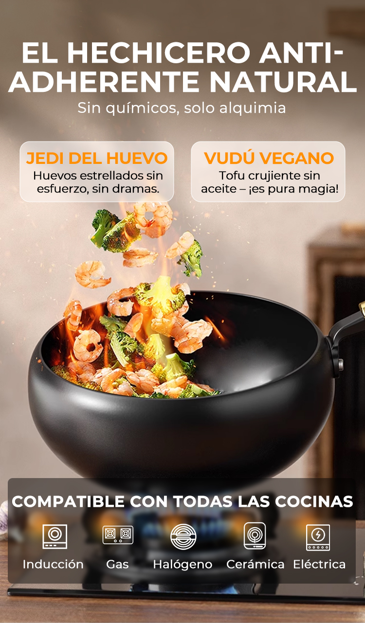 Cacerola Artesana de Hierro Fundido sin Esmaltar